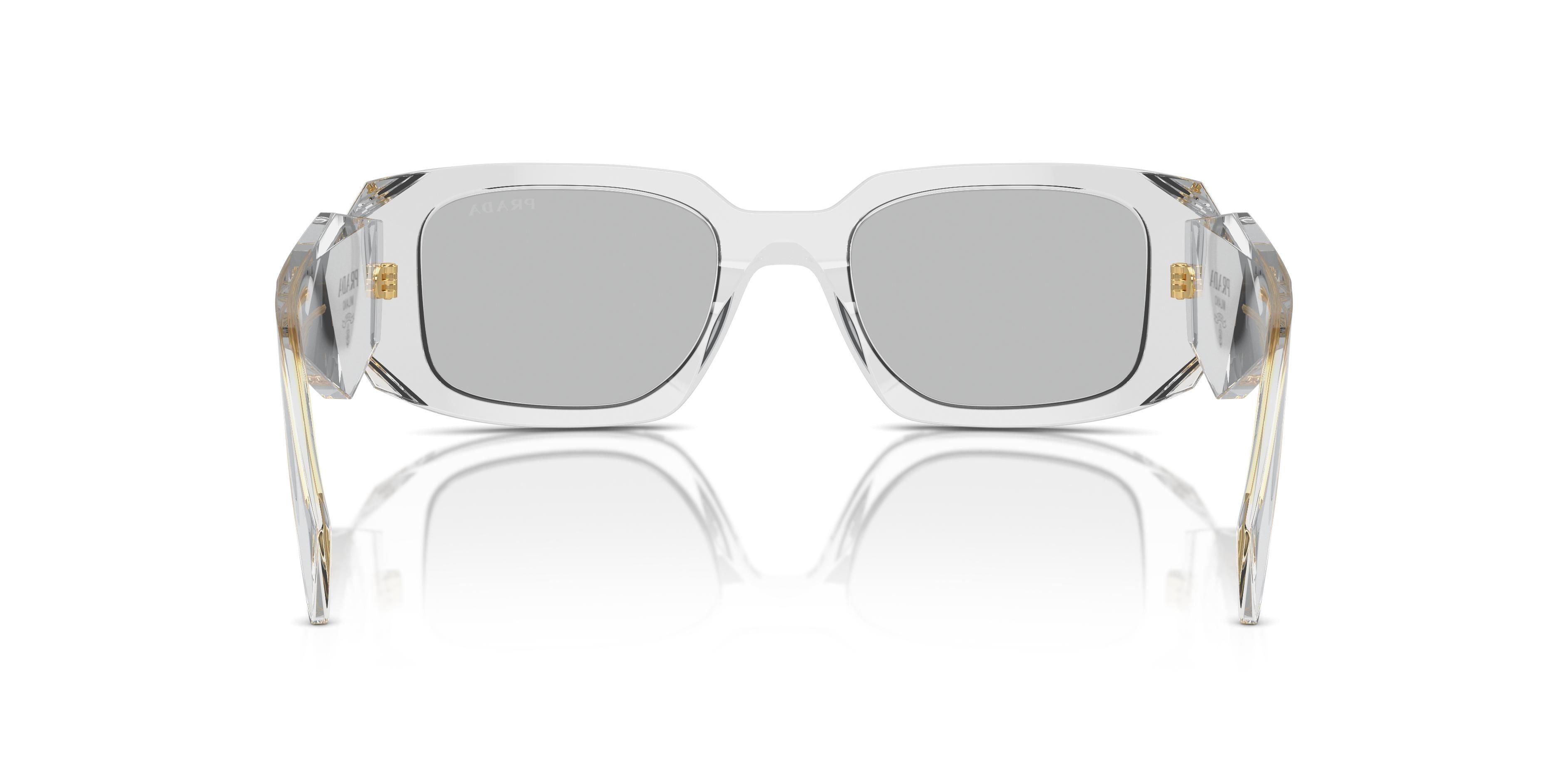 Prada PR 17WS (12R30B) 49 | Unisex Şeffaf Gri Güneş Gözlüğü